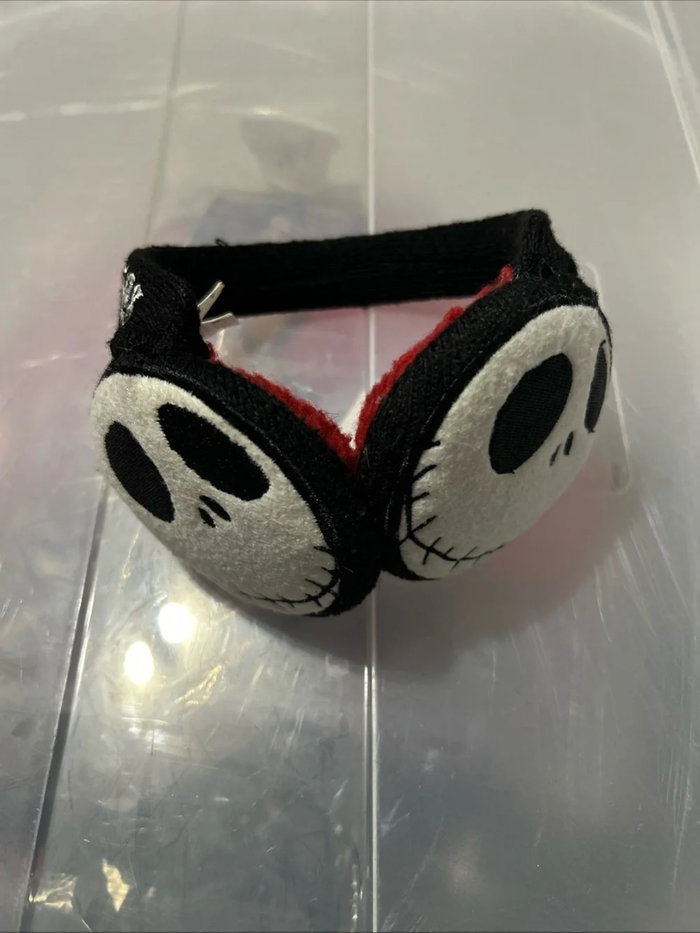 Disney Jack Skellington Ear Headband - Black, White, Red